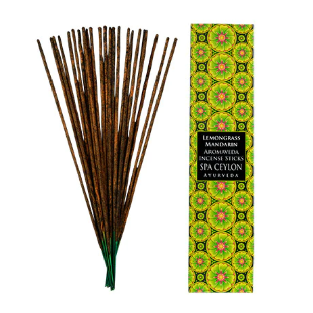 LEMONGRASS & MANDARIN - AROMAVEDA INCENSE STICKS