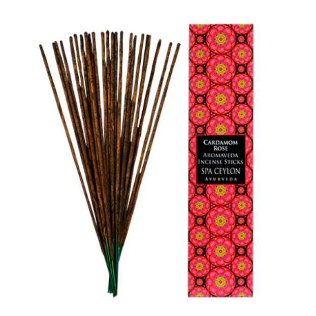 CARDAMOM ROSE - AROMAVEDA INCENSE STICKS