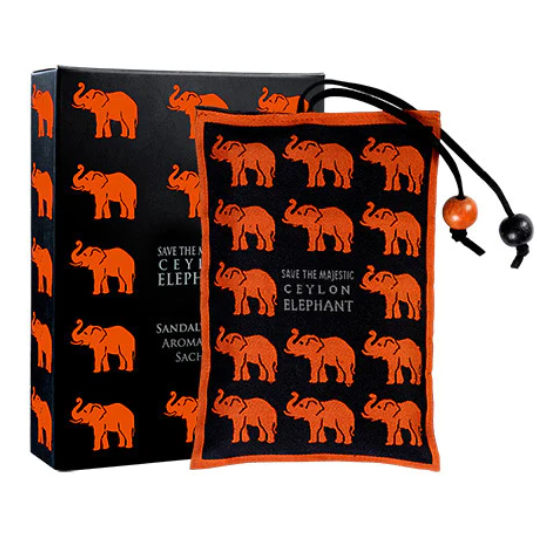 CEYLON SPICED SANDALWOOD - Elephant Aromaveda Sachet