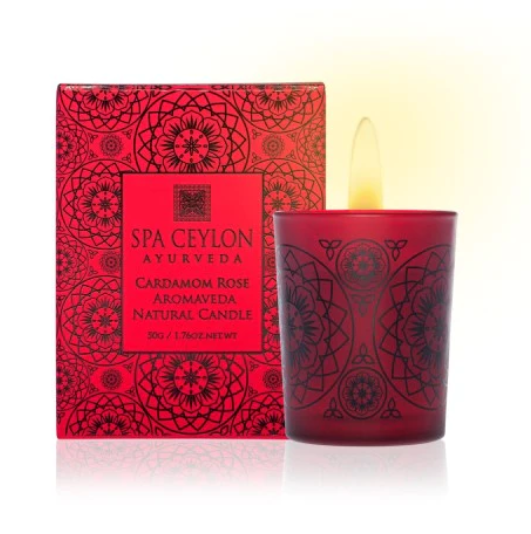 CARDAMOM ROSE - AROMAVEDA NATURAL CANDLE