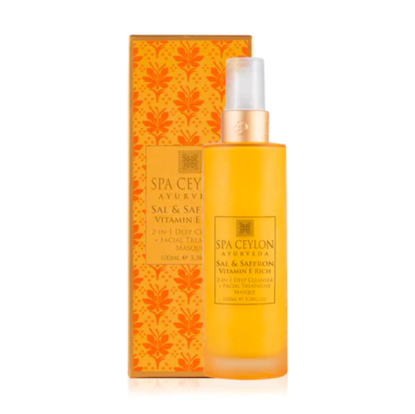 SAL & SAFFRON - VITAMIN E ENRICHED - 2-IN-1 DEEP CLEANSER + FACIAL TREATMENT MASQUE