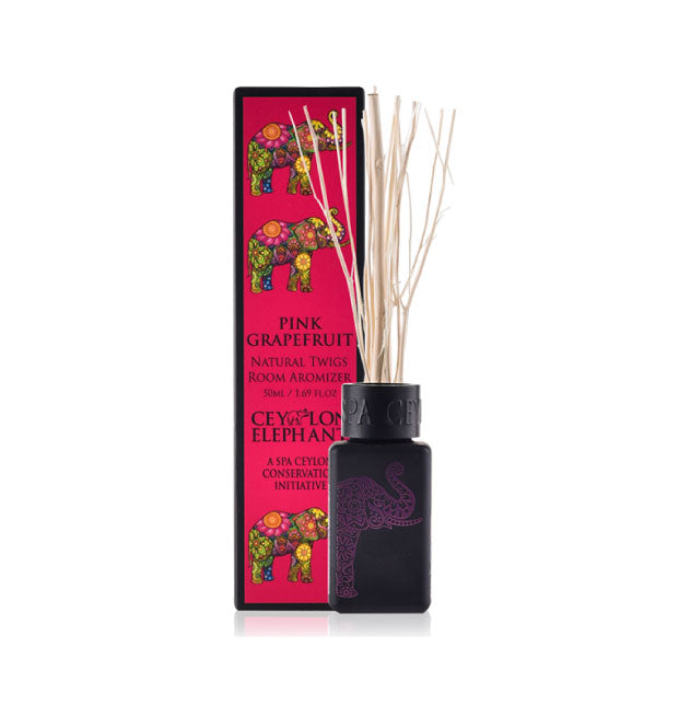 Ceylon Elephant Pink Grapefruit - Natural Twig Room Aromizer