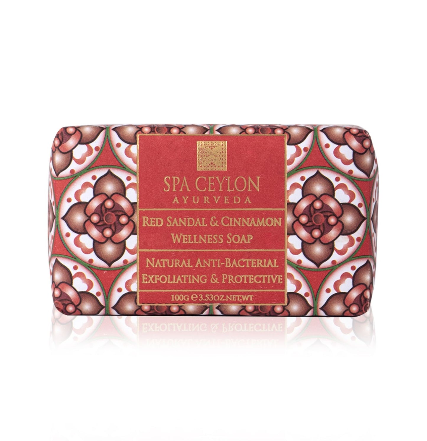 Red Sandal & Cinnamon - Anti-Bacterial Exfoliating Wellness Soap 100g