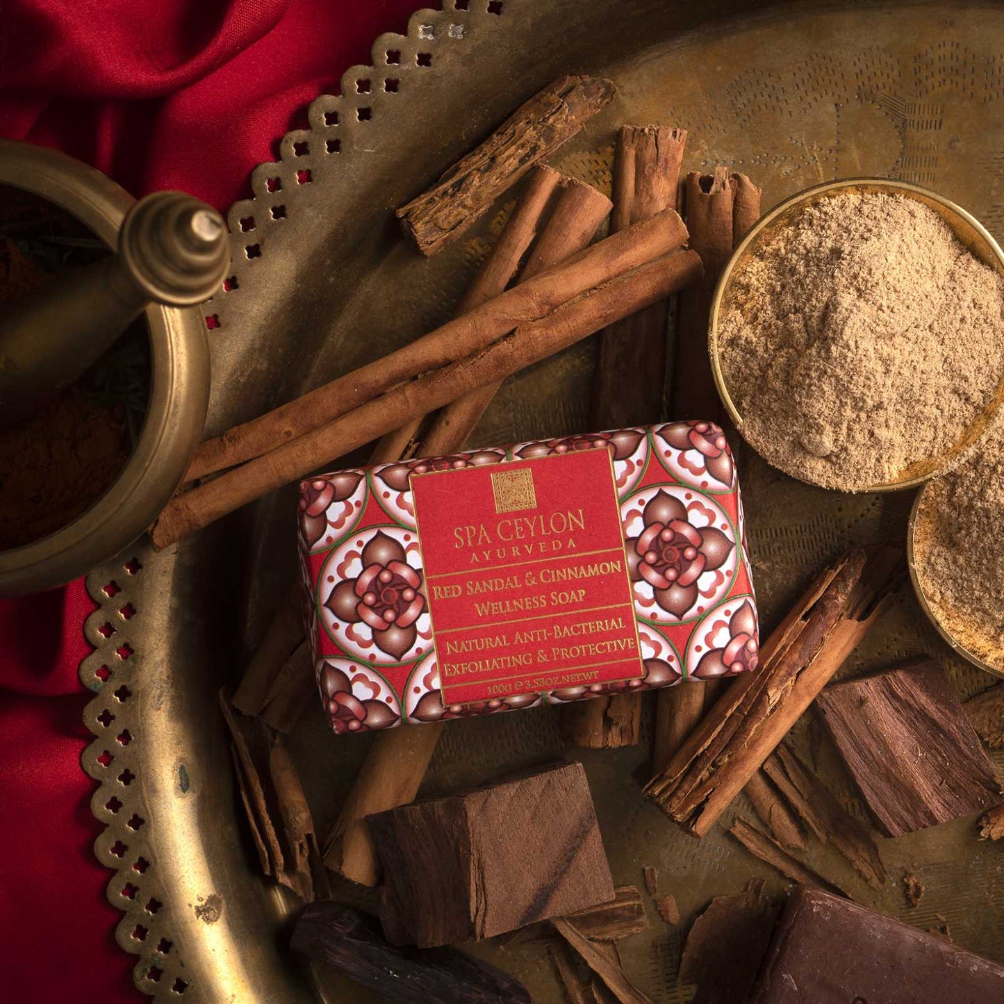 RED SANDAL & CINNAMON - WELLNESS SOAP