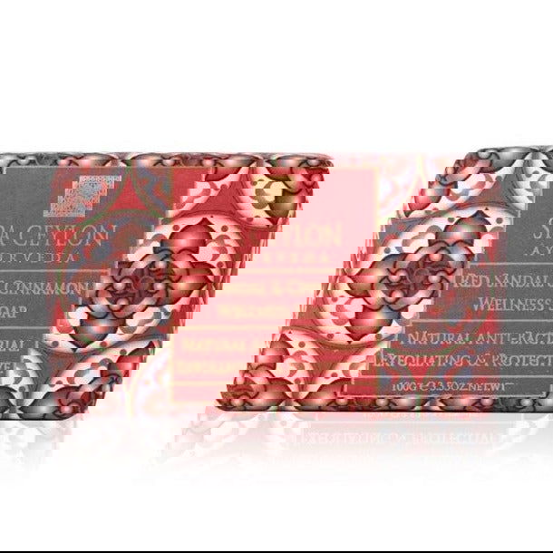 Red Sandal & Cinnamon - Anti-Bacterial Exfoliating Wellness Soap 100g