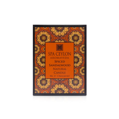 Spiced Sandalwood - Aromaveda Natural Candle 50g