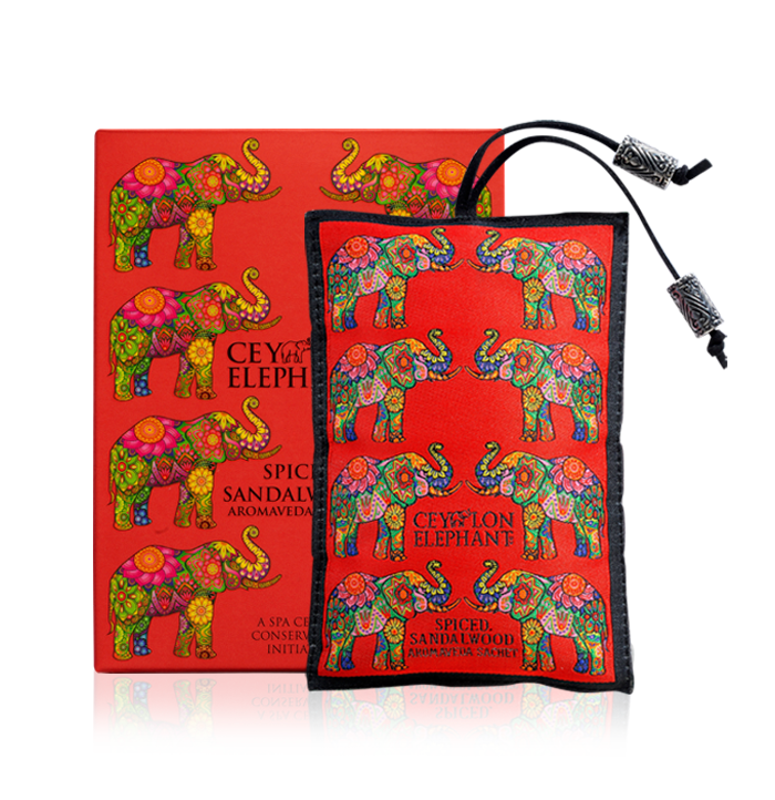 Ceylon Spiced Sandalwood - Elephant Aromaveda Sachet