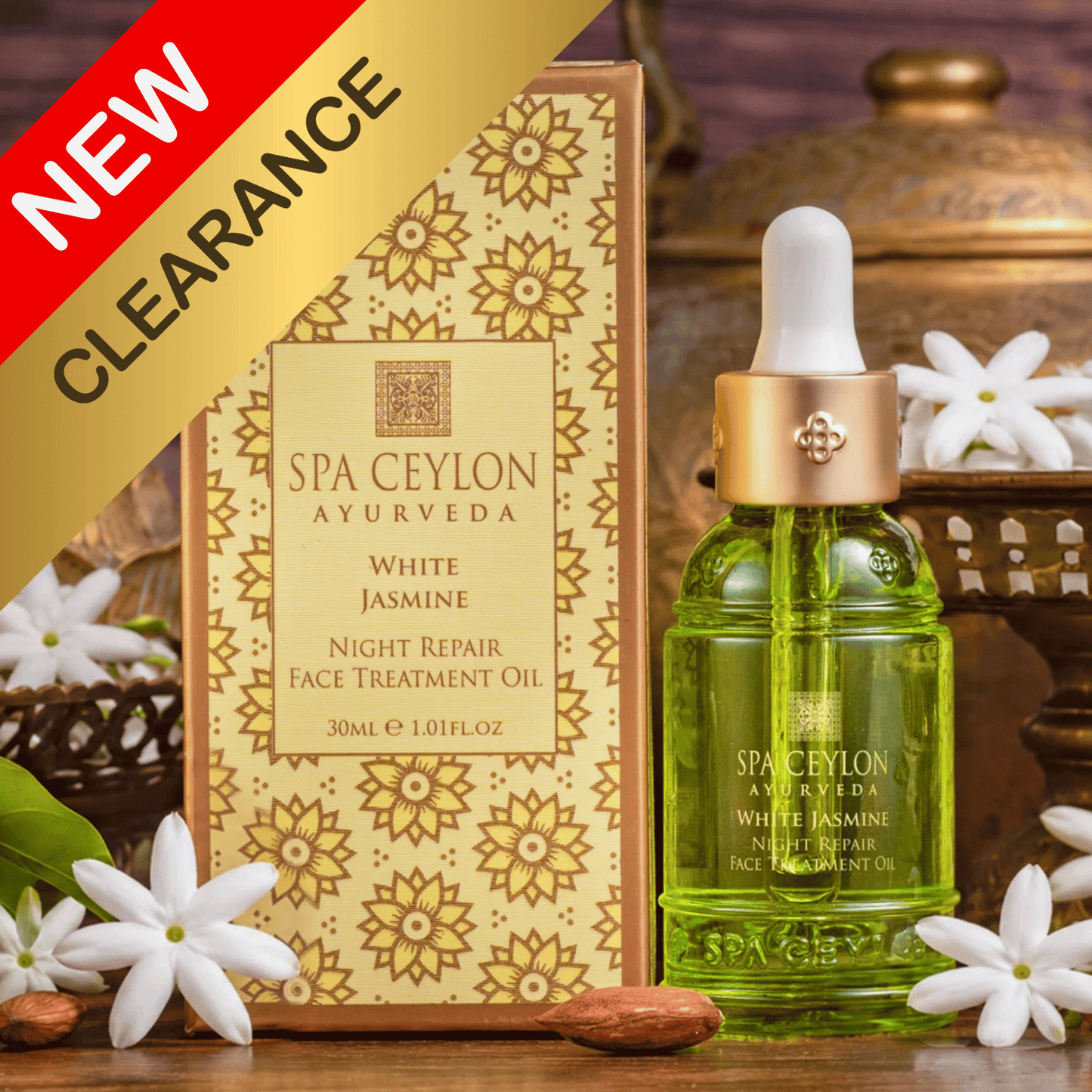 CLEARANCE | White Jasmine – Night Repair Face Treatment Oil 30ml