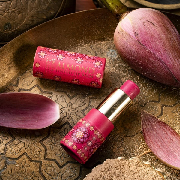 Almond Tinted Lip Balm - Lotus