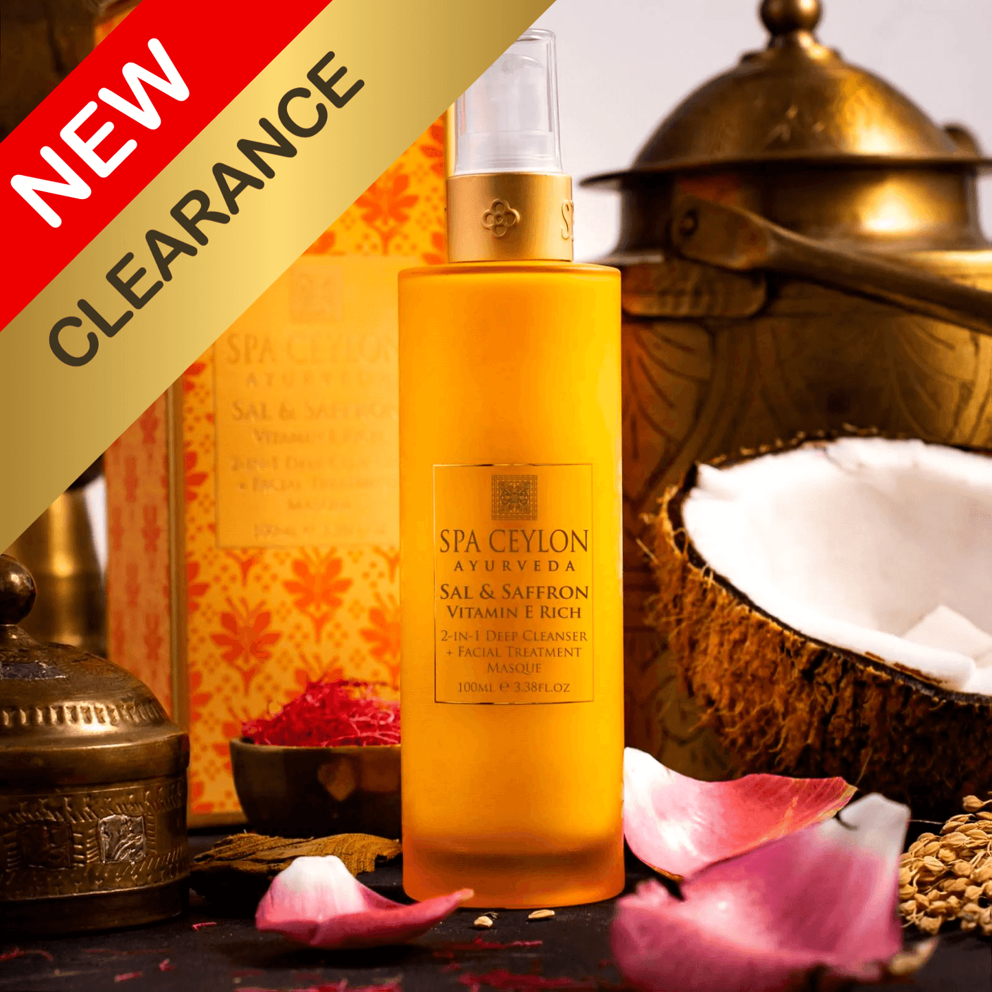 CLEARANCE | Sal & Saffron - 2-in-1 Deep Cleanser + Facial Treatment Masque 100ml