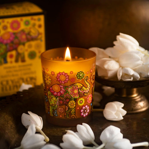 Ceylon Elephant Neroli Jasmine - Aromaveda Natural Candle 50g