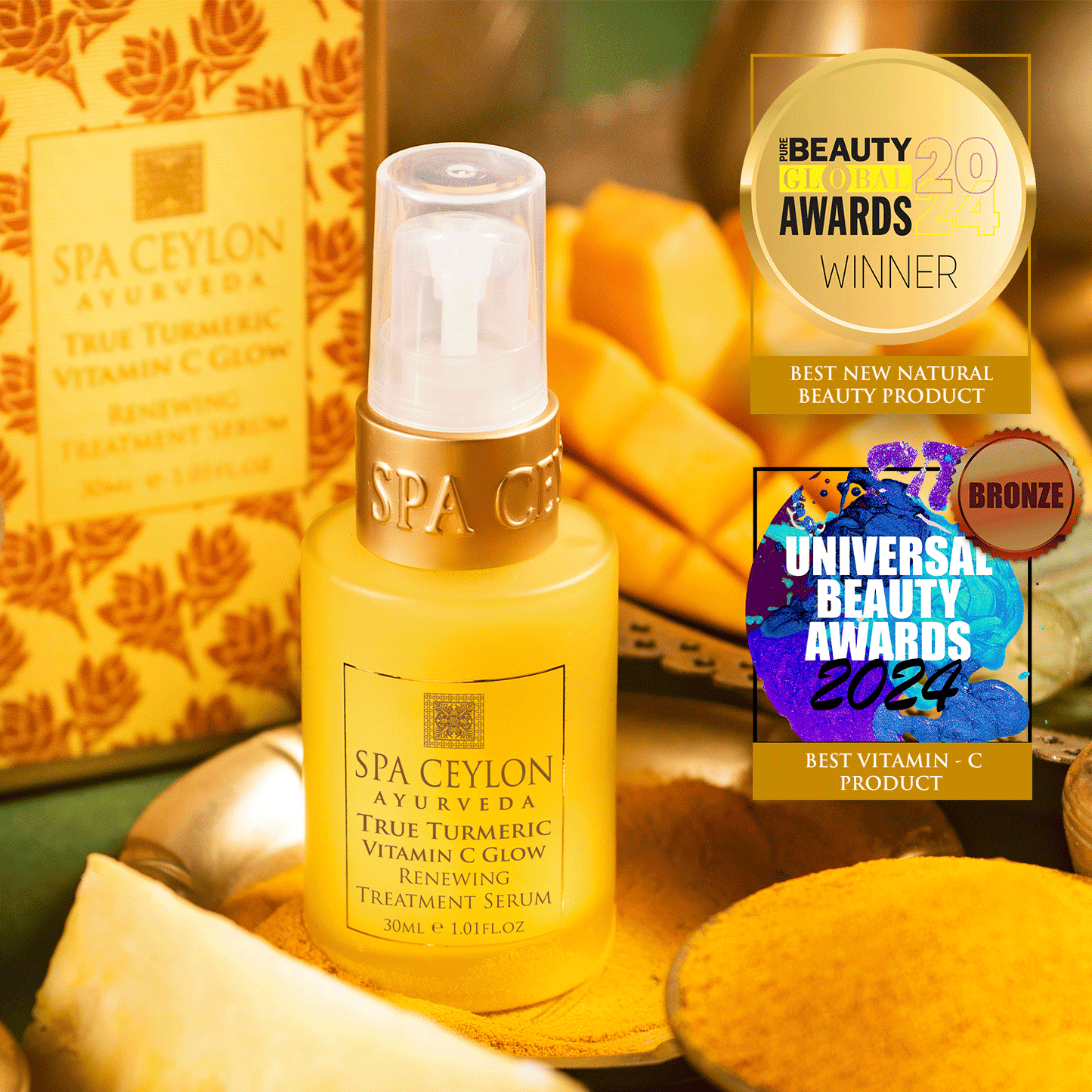 True Turmeric - Vitamin C Glow - Renewing Treatment Serum 30ml