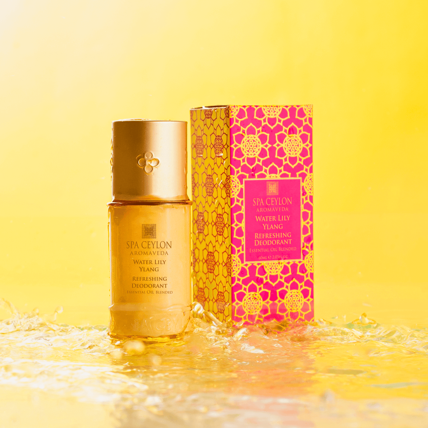 Water Lily Ylang - Eau De Ceylon - Refreshing Deodorant - 60ml