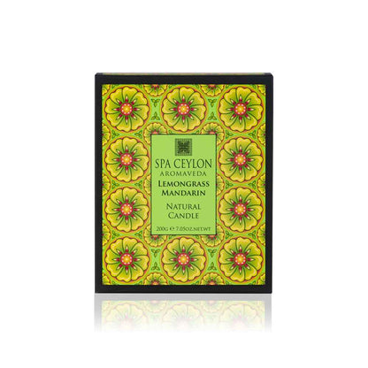 Lemongrass Mandarin - Aromaveda Natural Candle 200g